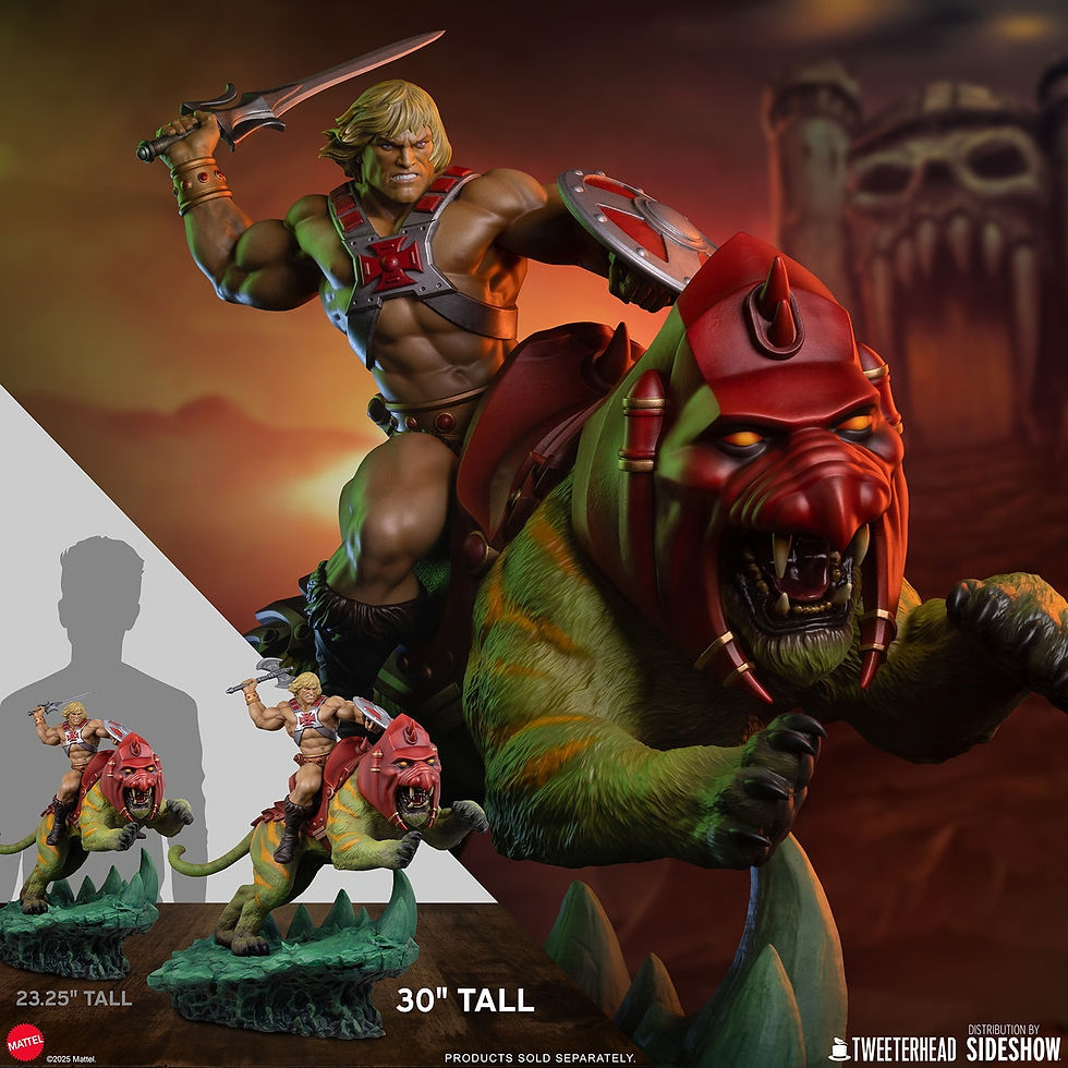 Thumbnail: Sideshow x Tweeterhead Master of the Universe 1/4 He-Man & Battle Cat