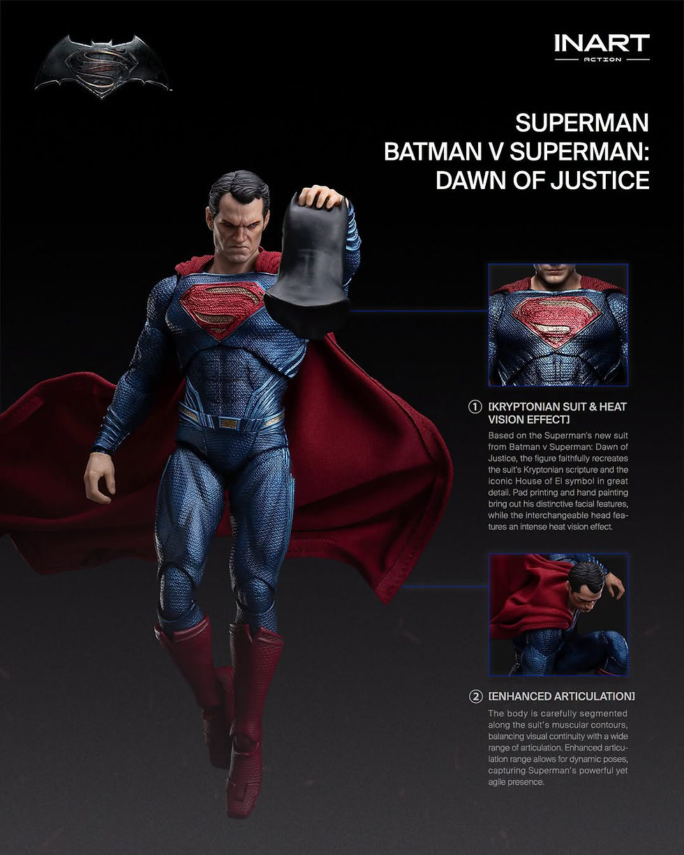 Miniatura: Inart Batman v Superman: Dawn of Justice 1/12 Superman Hg M0005
