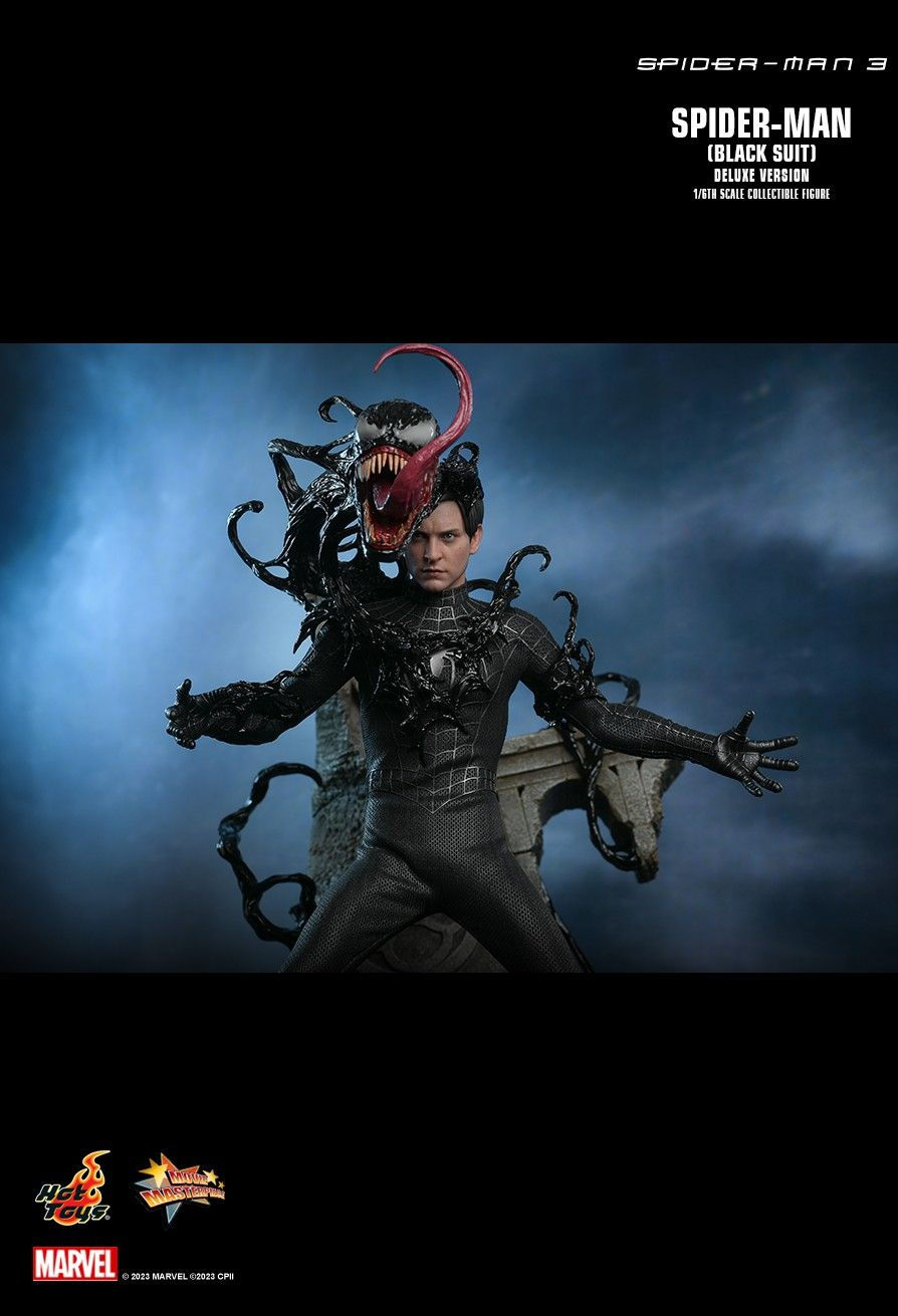 Thumbnail: Spider-man 3  Spider-man (black Suit) 1/6 Deluxe Edition 30 cm