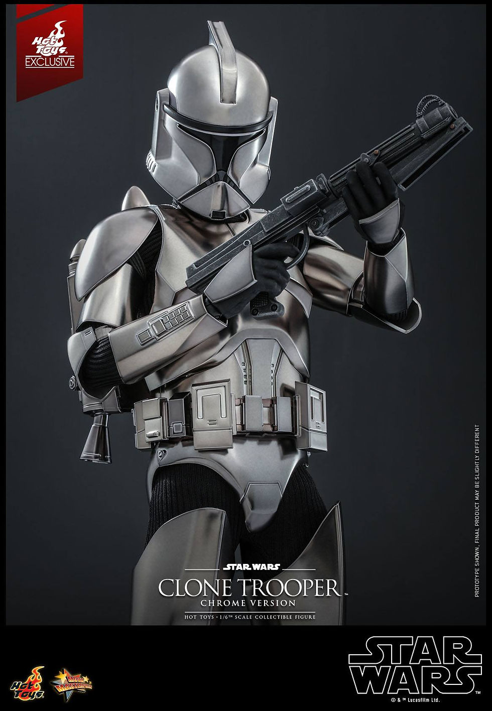 Miniatura: Star Wars Action Figure 1/6 Clone Trooper (Chrome Version) MMS643