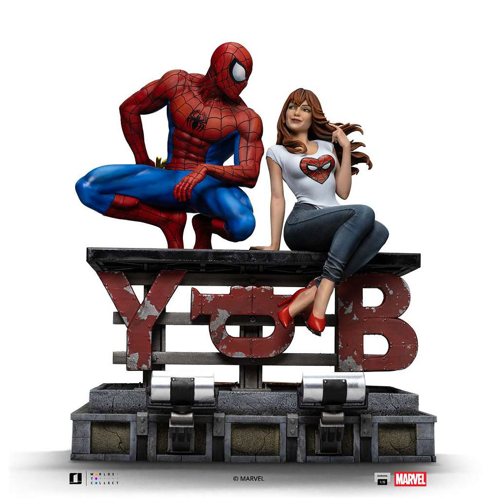 Miniatura: Spider-Man Diorama Art Scale Statue 1/6 Spider-Man and Mary Jane 35 cm