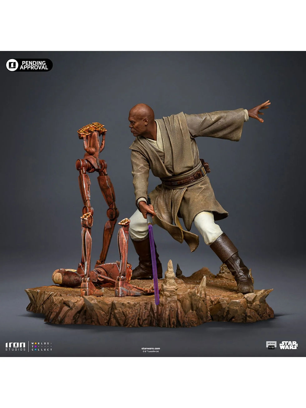 Miniatura: Mace Windu 1/10 - Star Wars - Art Scale 1/10 statue