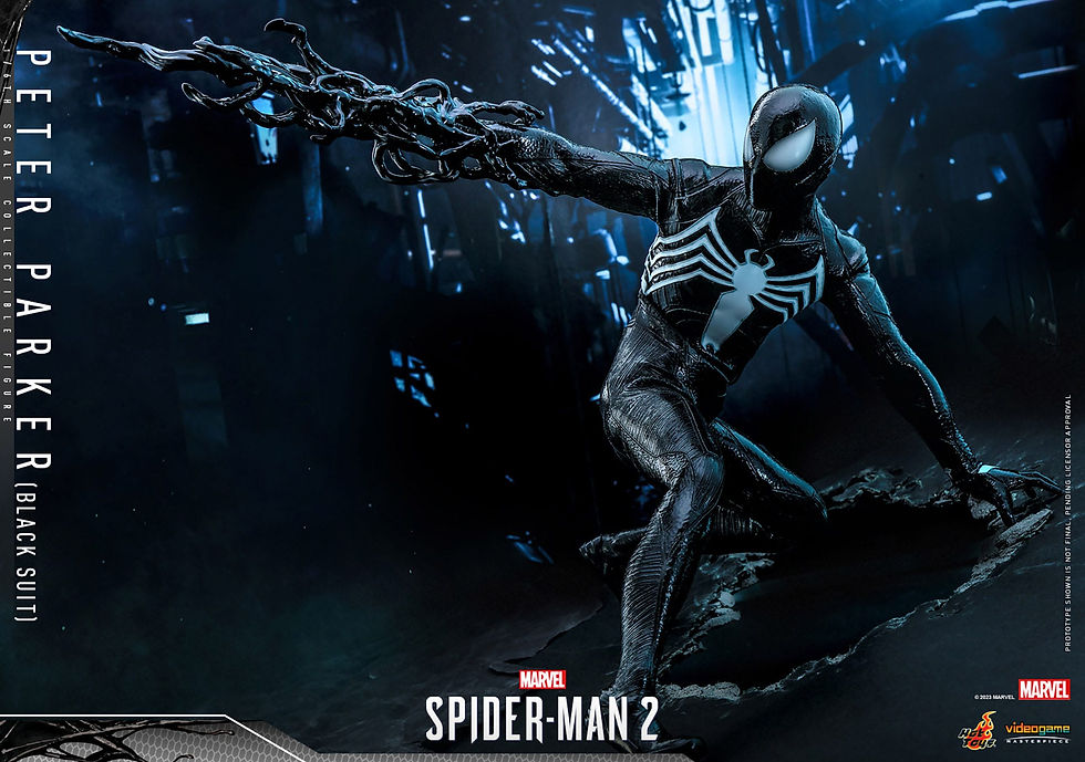 Miniatura: Spider-Man 2 Video Game 1/6 Peter Parker (Black Suit) 30 cm