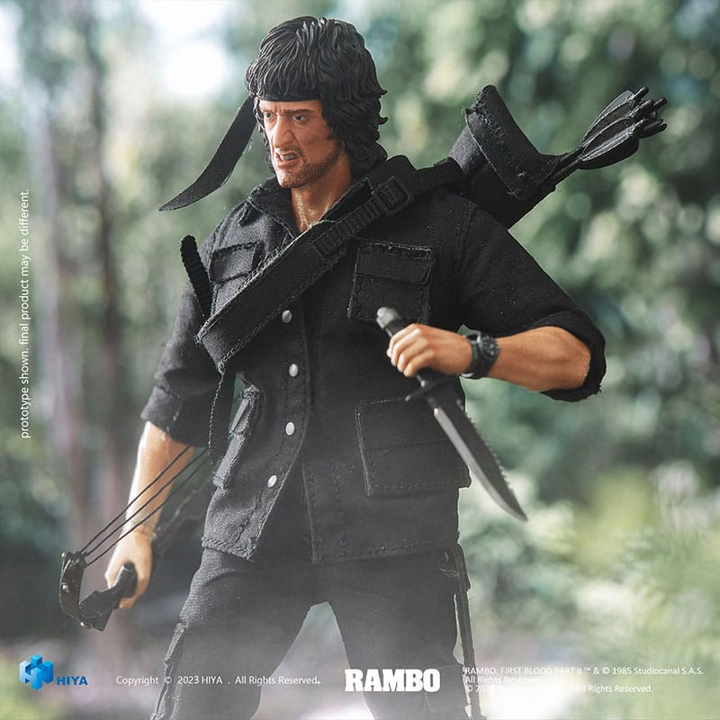 Miniatura: First Blood II Exquisite Super Series Rambo 1/12
