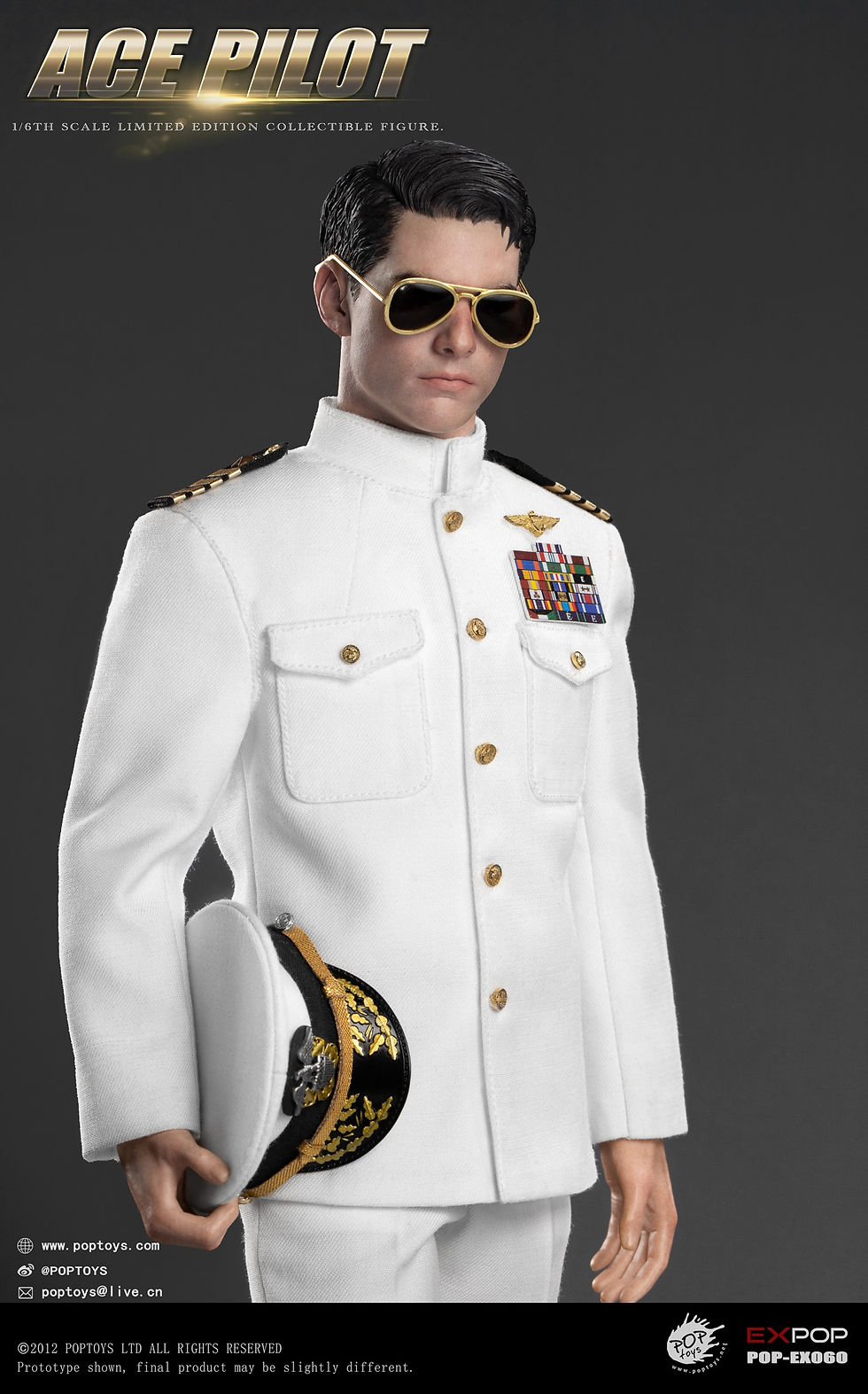 Thumbnail: PopToys Ace Pilot Uniform Version 1/6 Top Gun Maverick EX060