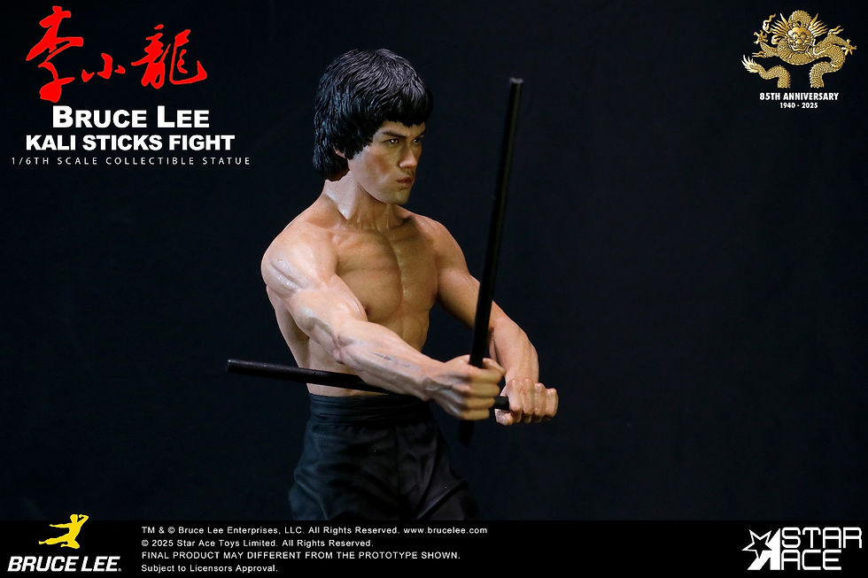 Thumbnail: Enter the Dragon Movie Statue 1/6 Bruce Lee Kali Sticks Fight 30cm