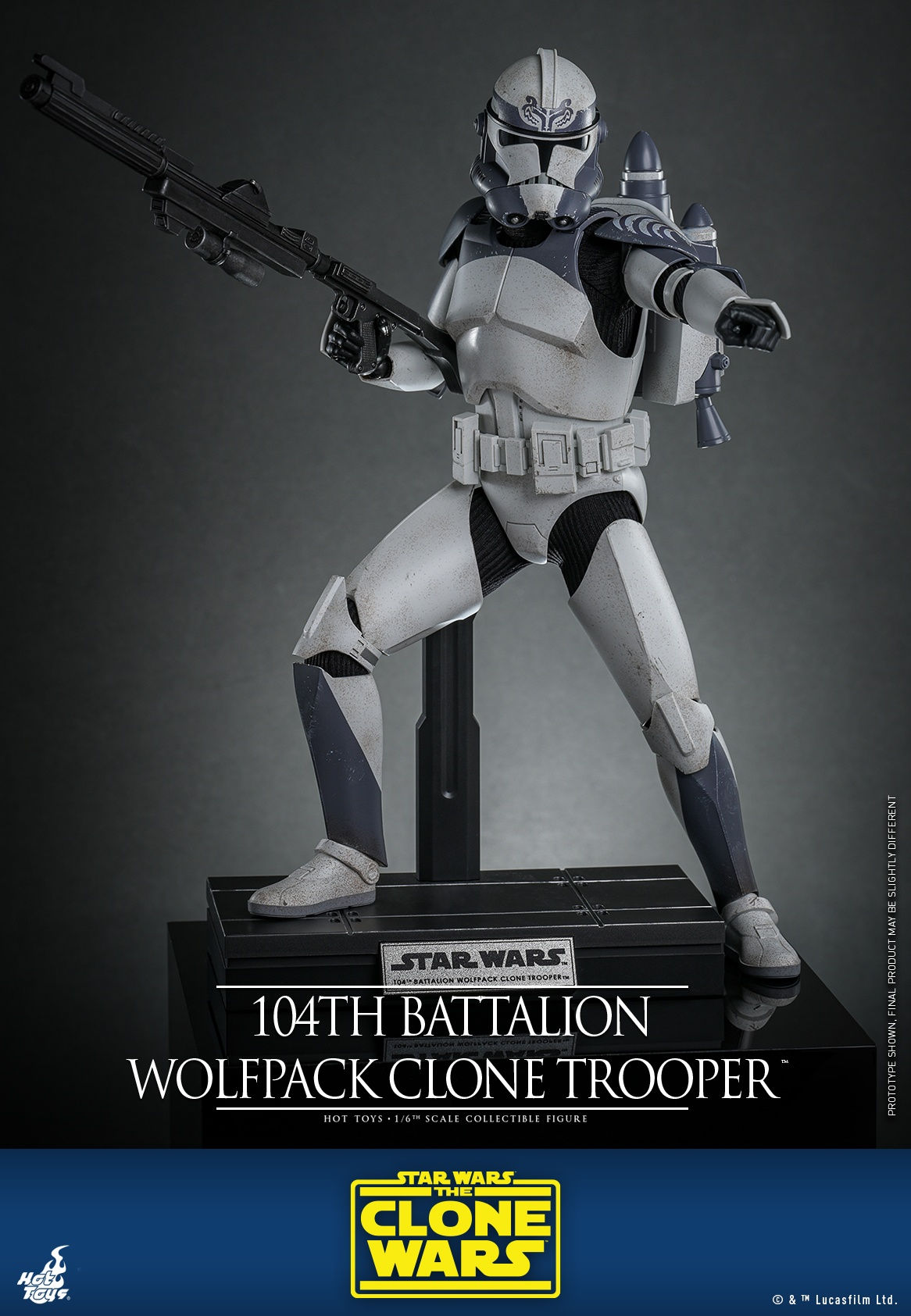 Star Wars: The Clone Wars 1/6 104th Battalion Wolfpack Clone Trooper  TMS142
