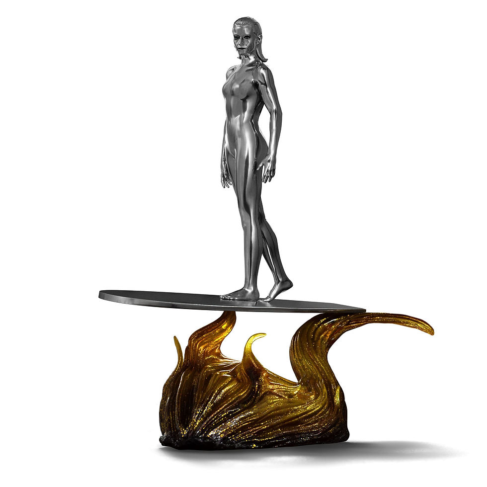 Miniatura: Fantastic Four Art Scale Statue 1/10 Silver Surfer 27 cm