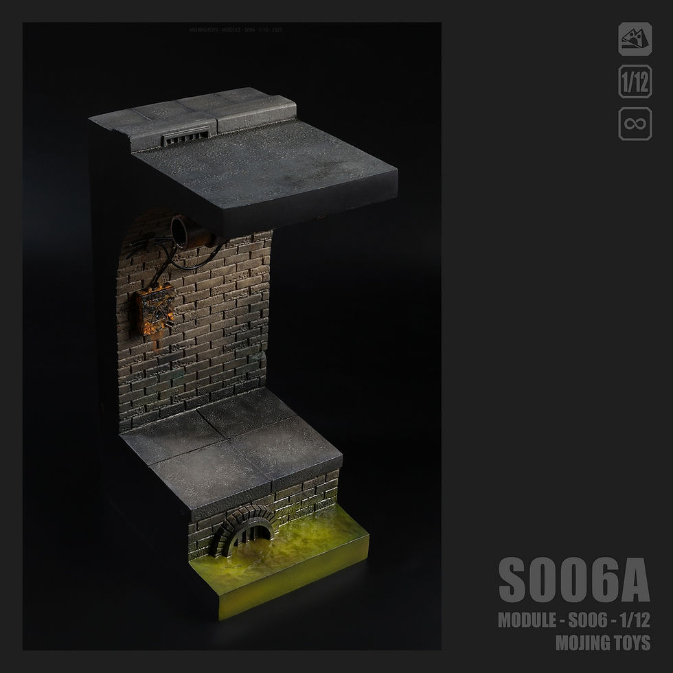 Miniatura: Mojing Toys 1/12 American Comic Sewer Diorama S006