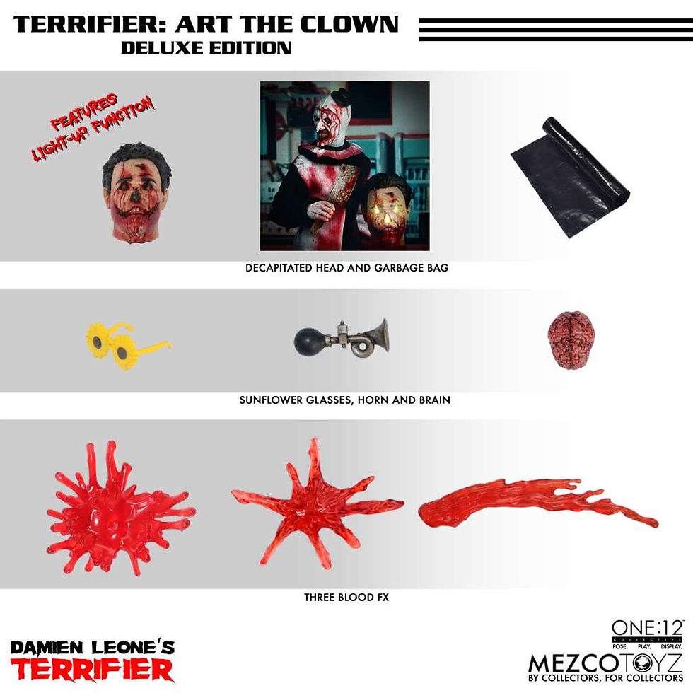 Thumbnail: One 12 collective Terrifier art the clown Deluxe 1/12