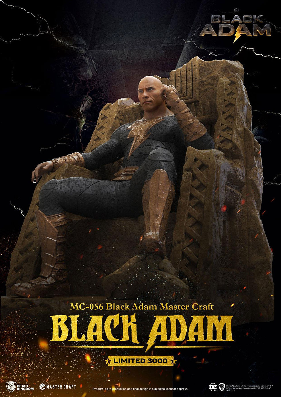 Miniatura: Black Adam Master Craft Statue Black Adam 38 cm