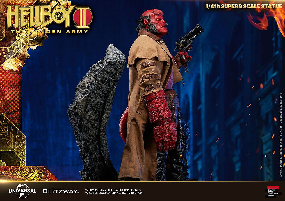 Miniatura: Hellboy II: The Golden Army Superb Statue 1/4 Hellboy 70 cm