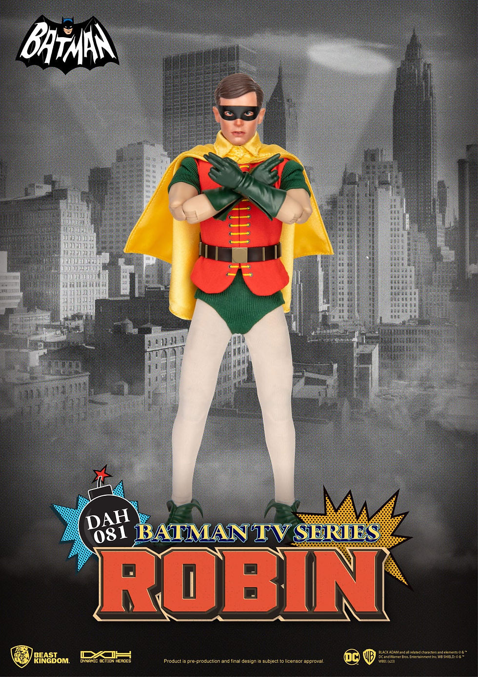 Thumbnail: DC Comics Dynamic 8ction Heroes Action Figure 1/9 Batman TV Series Robin 24 cm