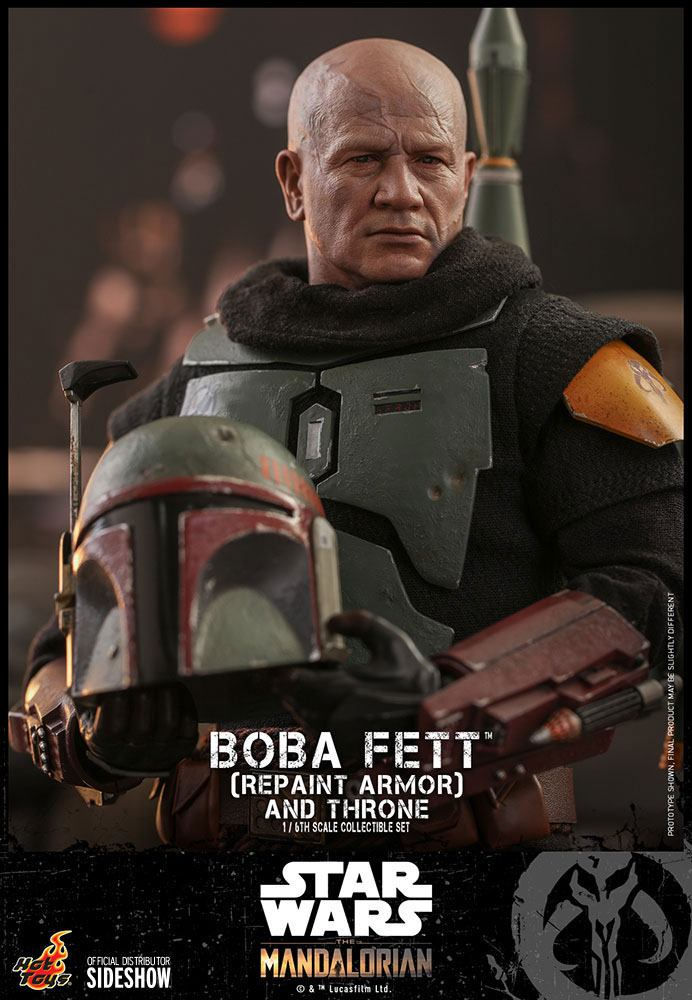 Thumbnail: Star Wars The Mandalorian 1/6 Boba Fett (Repaint Armor) and Throne 30 cm