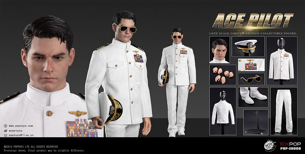 Thumbnail: PopToys Ace Pilot Uniform Version 1/6 Top Gun Maverick EX060