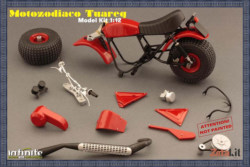 Miniatura: Tuareg Moto Zodiaco Model Kit 1/12