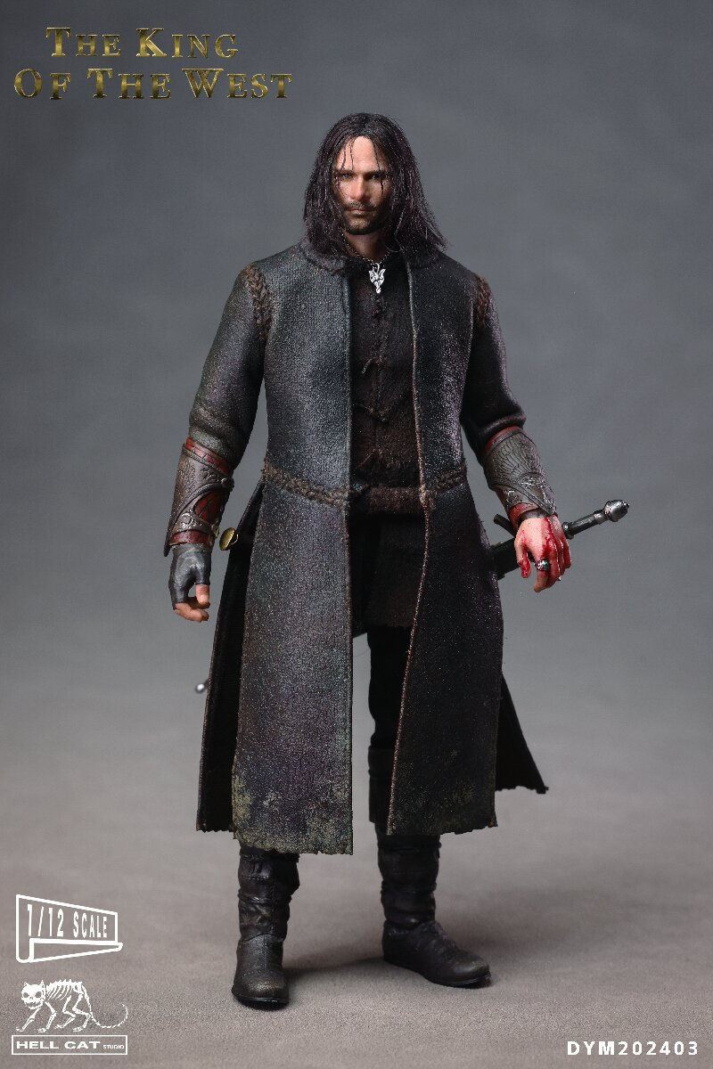 Miniatura: Hell Cat Studios  LOTR 1/12 Aragorn The King of the West DYM202403