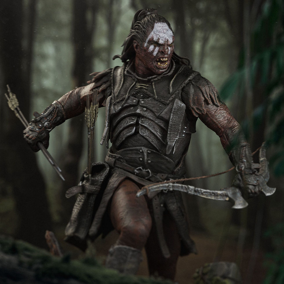 Thumbnail: The Lord of the Rings Art Scale Statue 1/10 Lurtz, Uruk-Hai Leader 23 cm