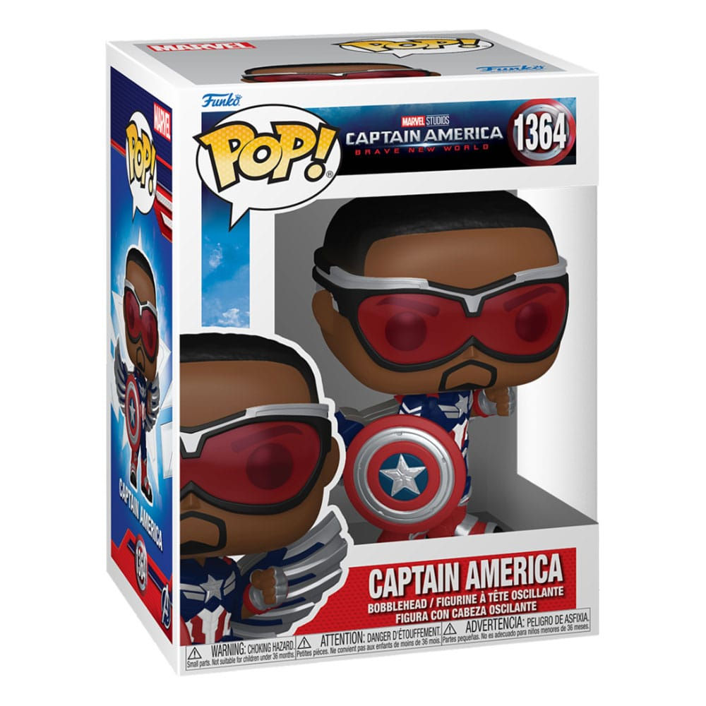 Captain America Brave New World POP! Movies Vinyl Figure 1364 Cap. America 9 cm