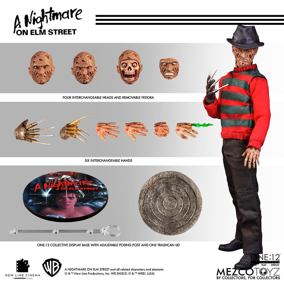 Miniatura: Nightmare On Elm Street Action Figure 1/12 Freddy Krueger 17 cm
