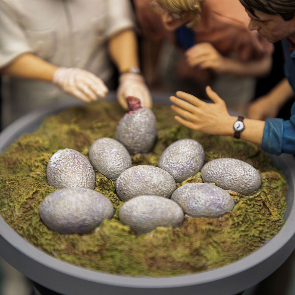 Miniatura: Jurassic Park Scale Statue 1/10 Dino Hatching 23 cm