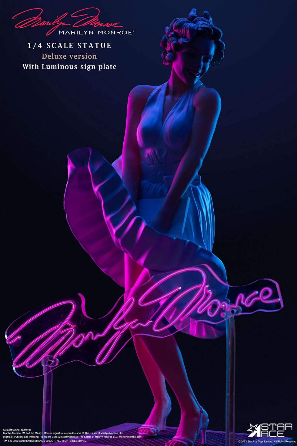 Miniatura: Marilyn Monroe 1/4  Statue DELUXE edition