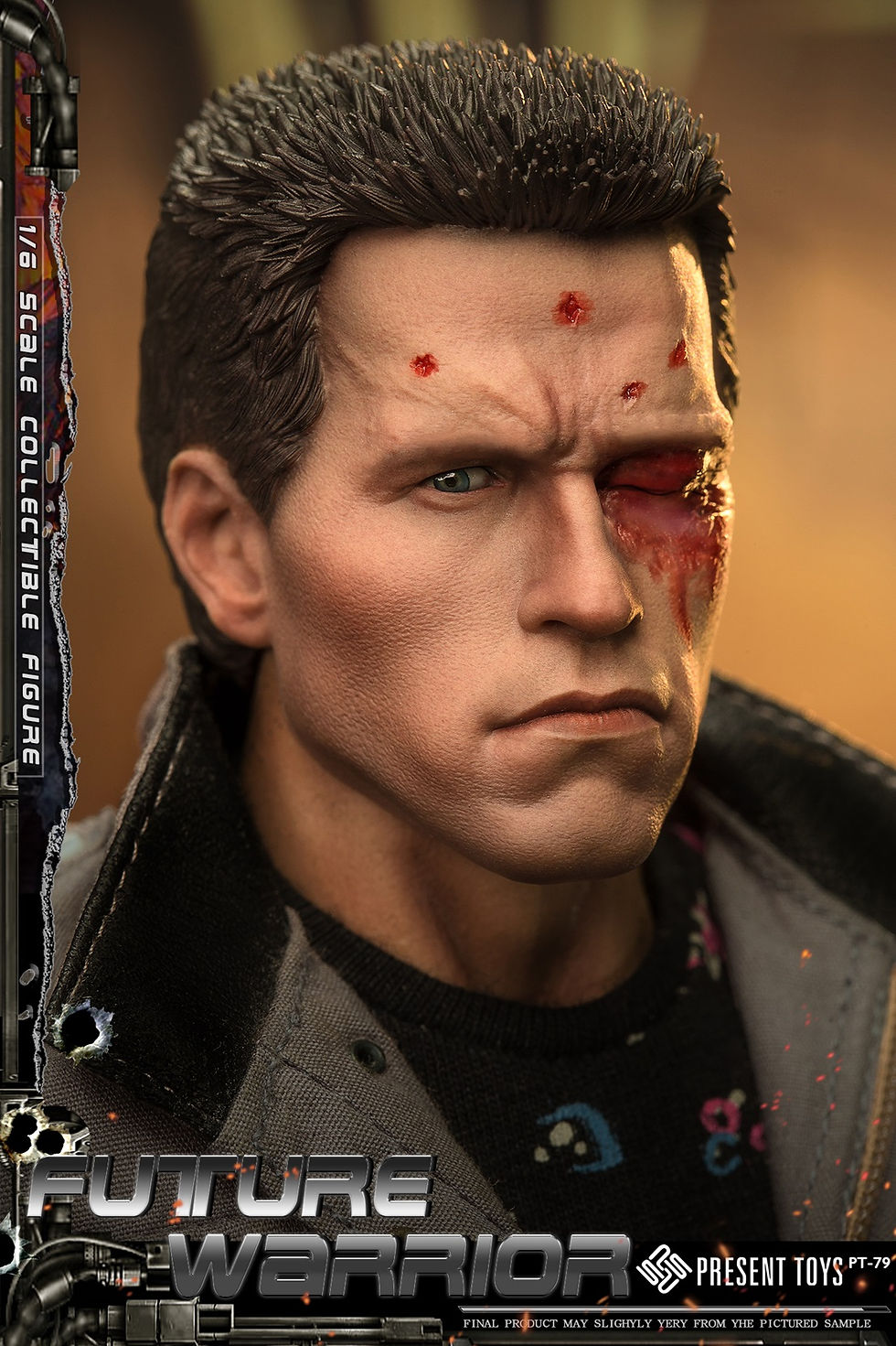 Miniatura: Present Toys Terminator 1/6 T-800 Future Warrior Pt-SP79