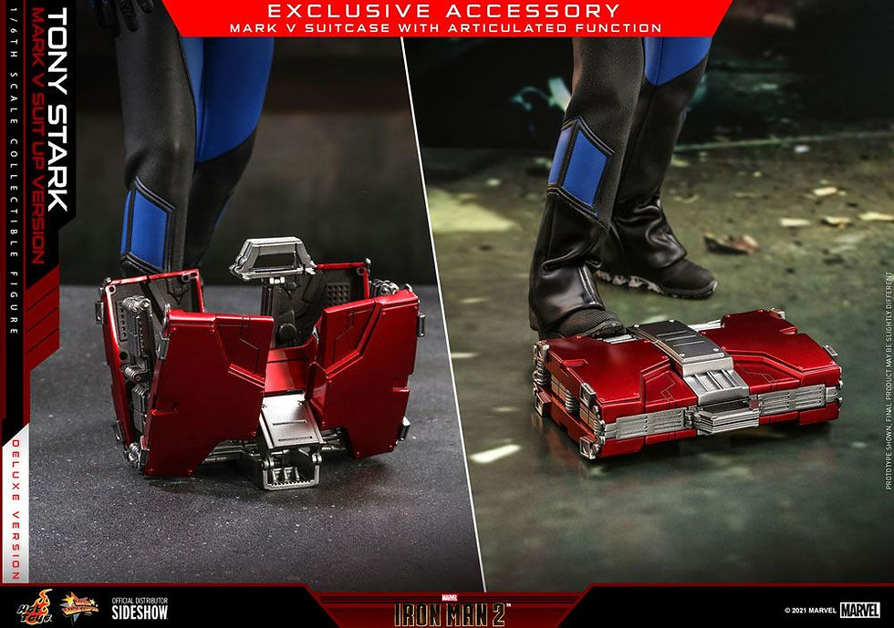 Thumbnail: Iron Man 2 - 1/6 Tony Stark (Mark V Suit Up Version) Deluxe 31 cm