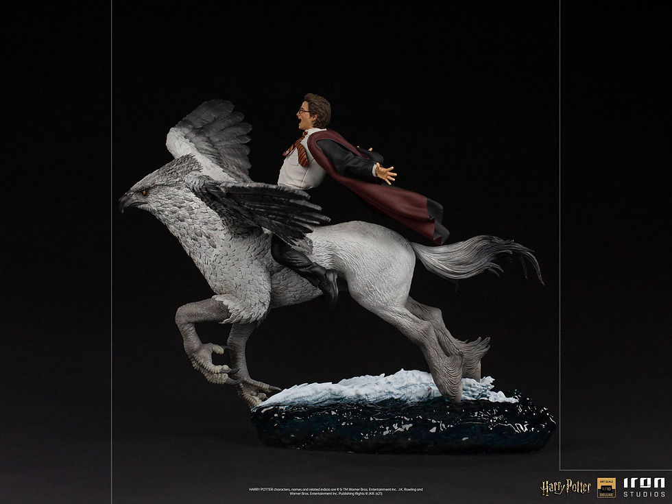 Miniatura: Harry Potter Deluxe Art Scale Statue 1/10 Harry Potter and Buckbeak 30 cm