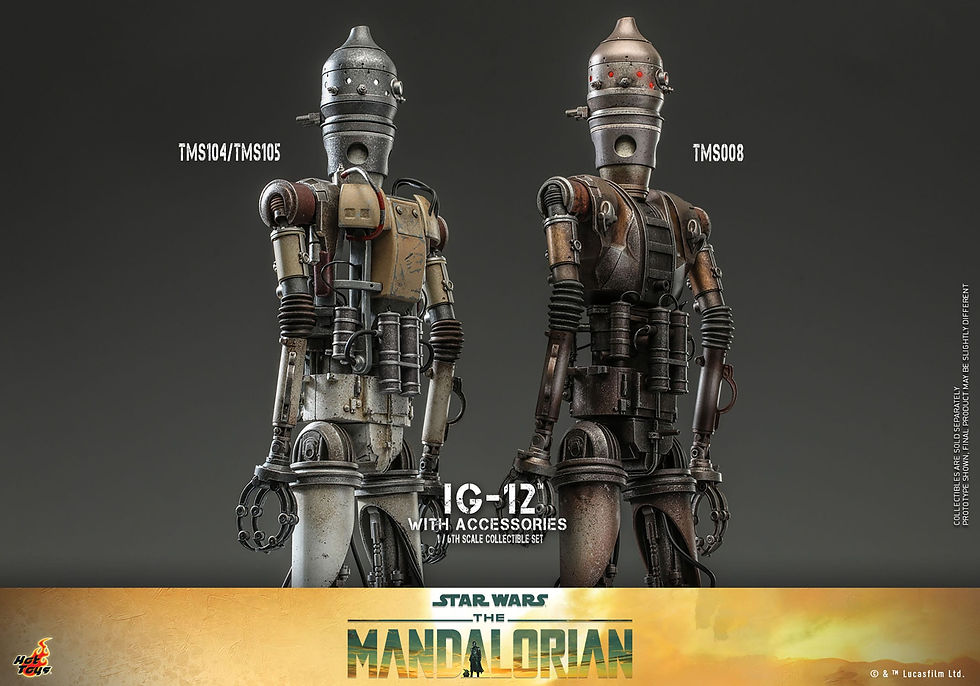 Miniatura: Star Wars: The Mandalorian Action Figure 1/6 IG-12 with accessories 36 cm
