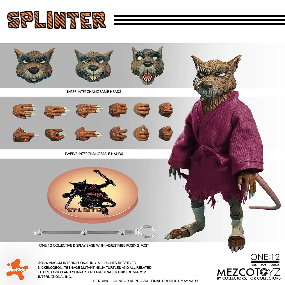 Thumbnail: Mezco Toys 1/12  Tmnt Splinter