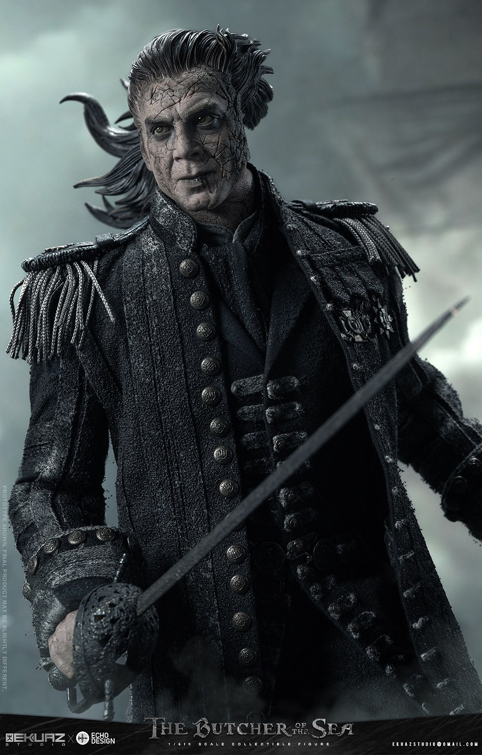 Miniatura: Ekuaz Studio Pirates of Caribbean 1/6 The Butcher  of the  sea  EKS013