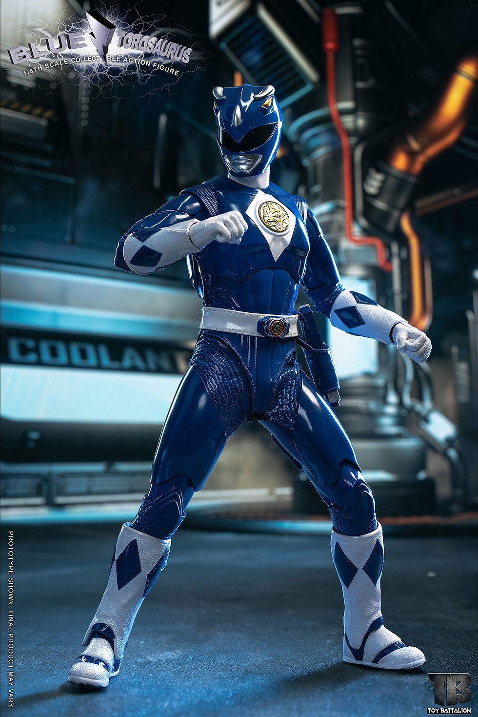 Thumbnail: TOYS BATTALION 1/6 Power Rangers Blue Torosaurus TB014