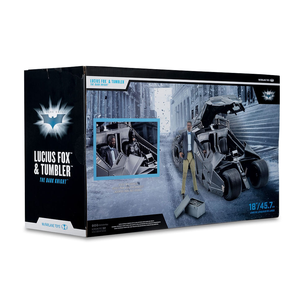 Thumbnail: DC Multiverse Vehicle Tumbler with Lucuis Fox (The Dark Knight) (Gold Label)
