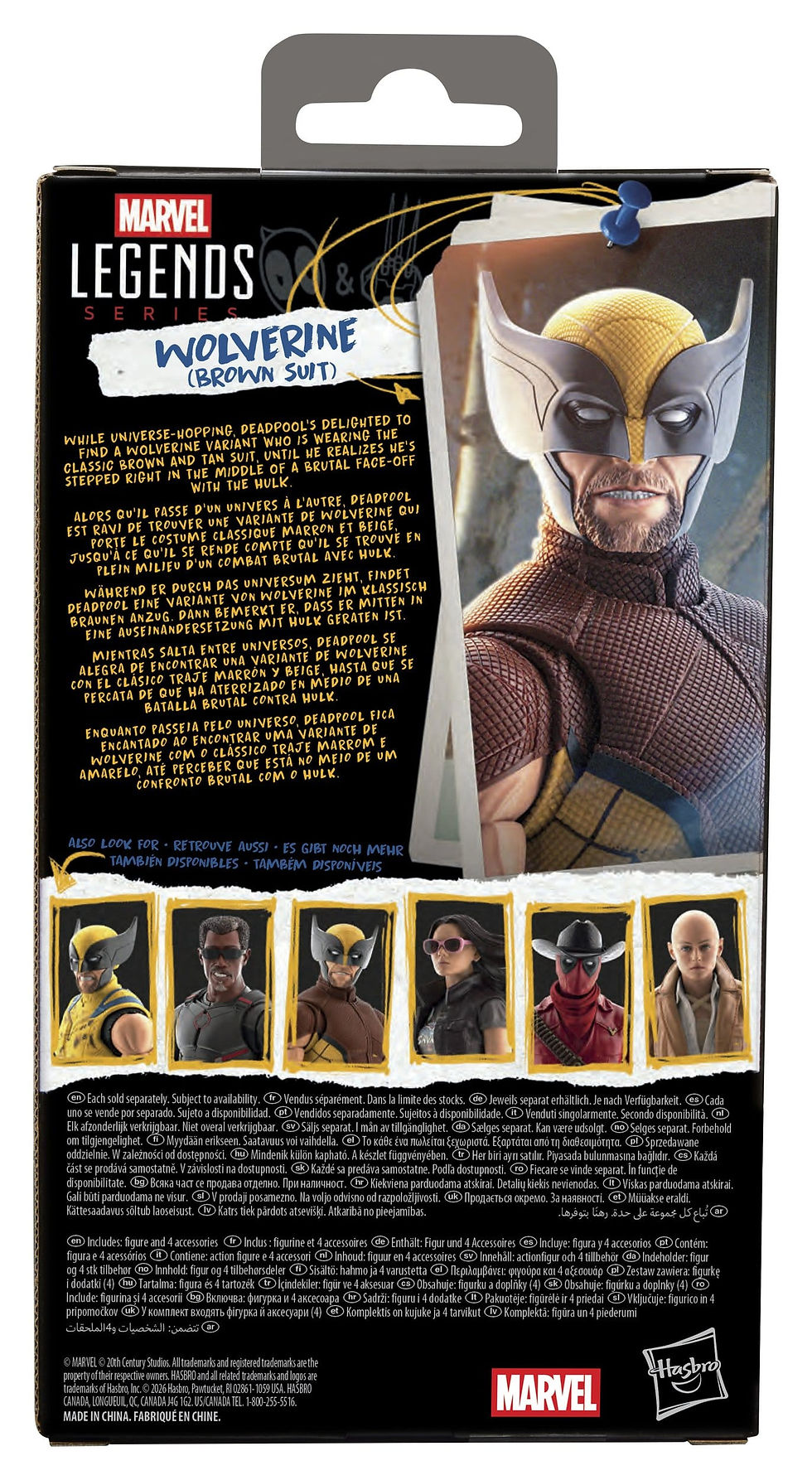 Miniatura: Deadpool & Wolverine Marvel Legends Action Figure Wolverine (Brown Suit) 15 cm