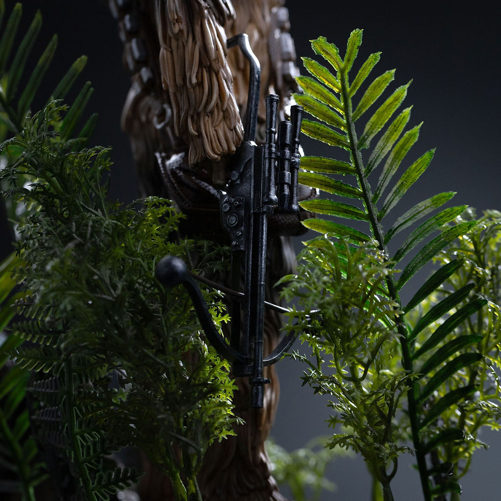 Miniatura: Star Wars Episode VI Art Scale Statue 1/10 Chewbacca and Tokkat 22 cm