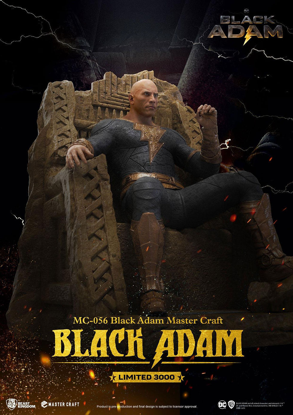 Miniatura: Black Adam Master Craft Statue Black Adam 38 cm