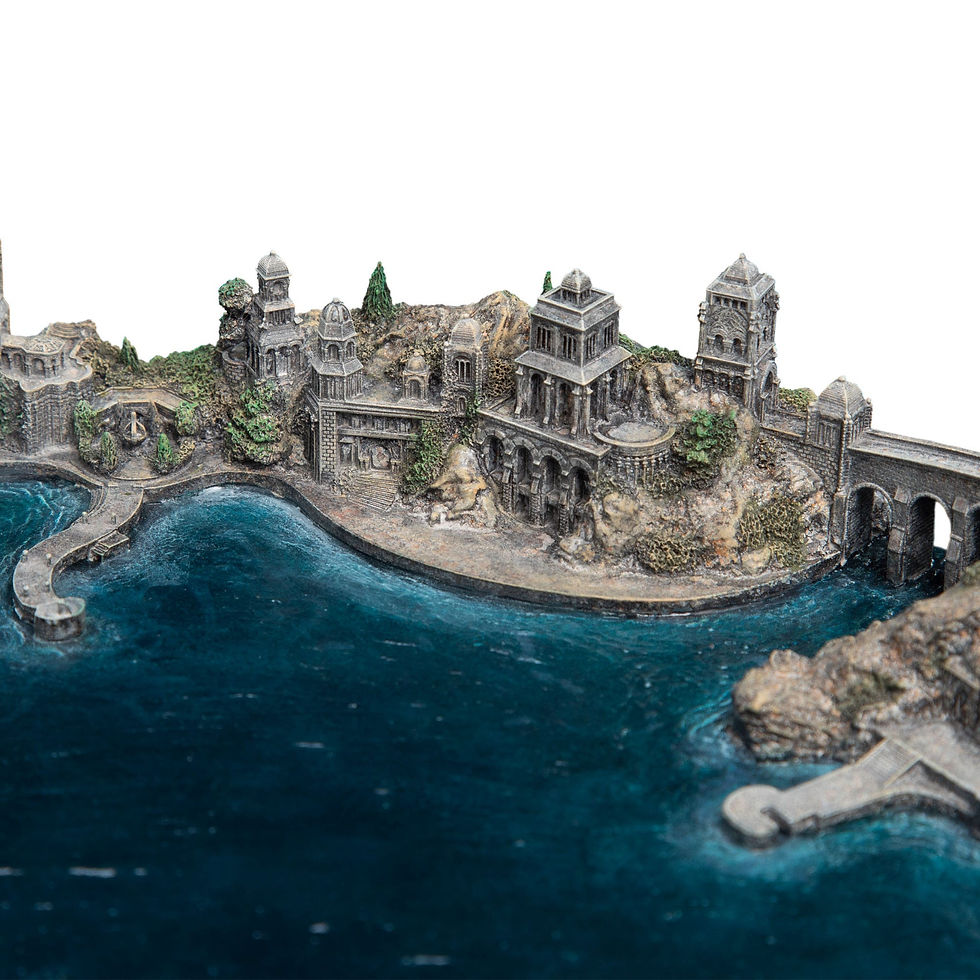 Miniatura: Lord of the Rings Statue Grey Havens 13 cm