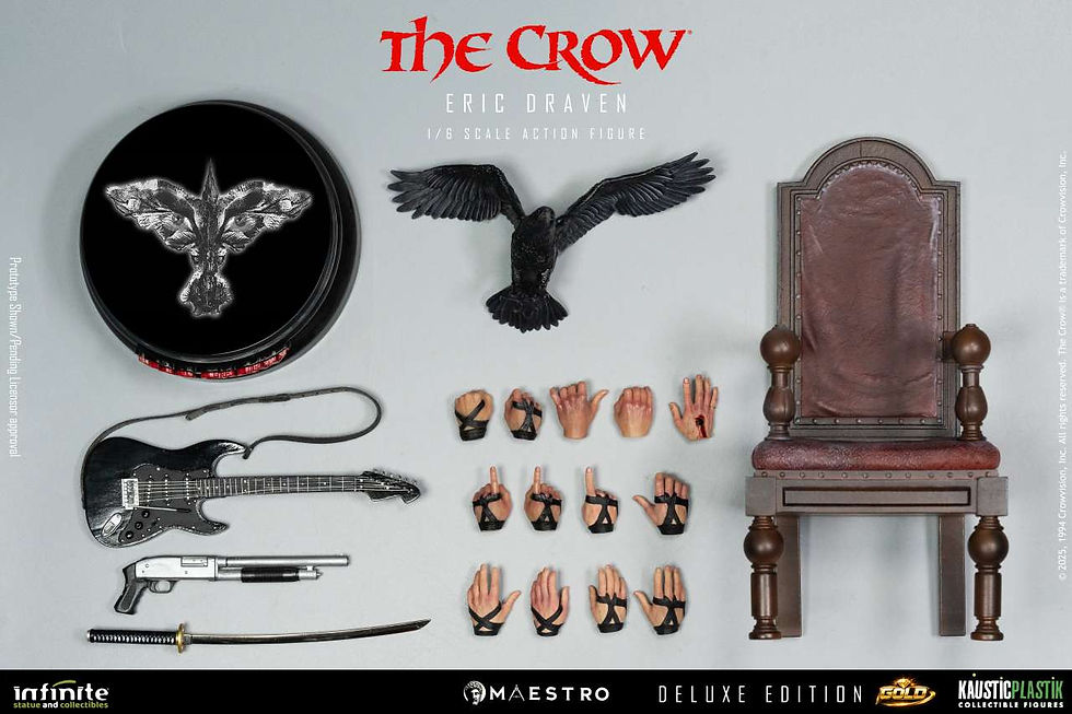 Miniatura: The Crow  Maestro Line 1/6 Luxury Eric Draven Deluxe GOLD Edition