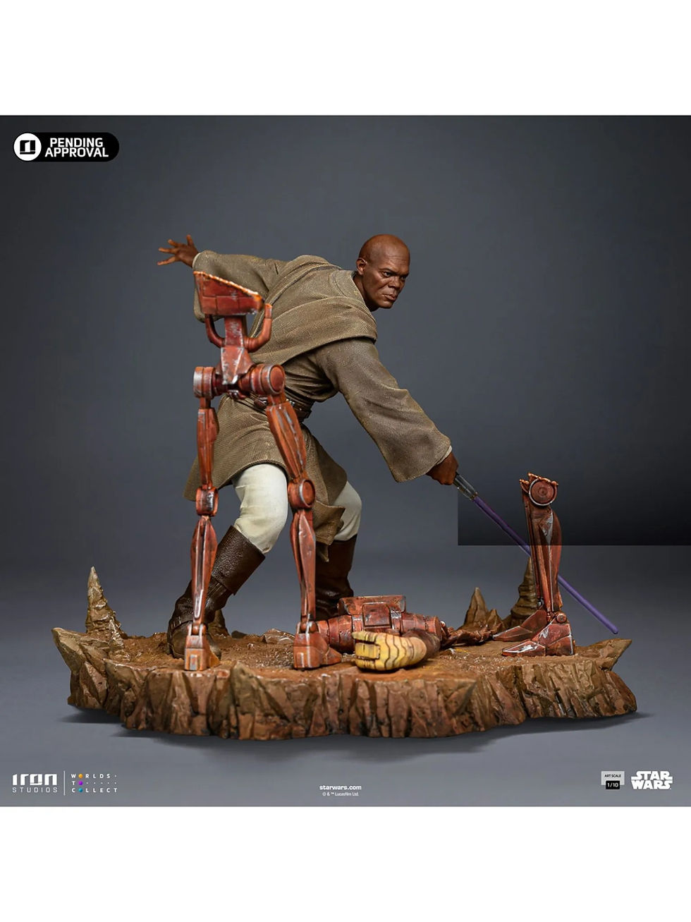 Miniatura: Mace Windu 1/10 - Star Wars - Art Scale 1/10 statue