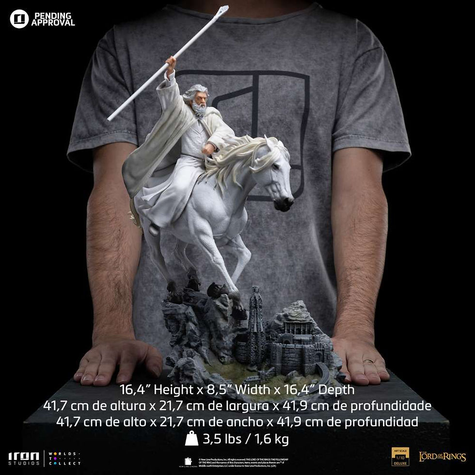 Thumbnail: Lord of the Ring Gandalf The Withe on Shadowfax ccxp exclusive 1/10 statue