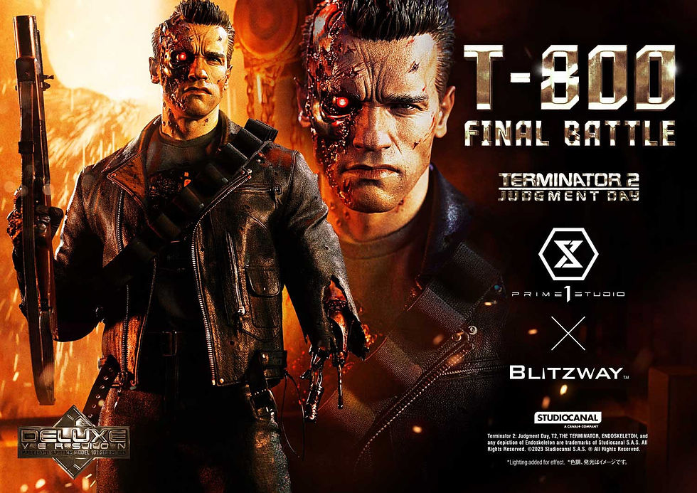 Thumbnail: Terminator 2 Museum Masterline  1/3 T-800 Final Battle DELUXE BONUS Version 75cm