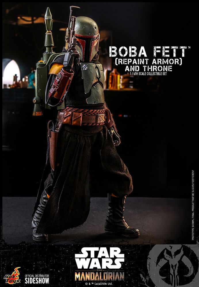 Thumbnail: Star Wars The Mandalorian 1/6 Boba Fett (Repaint Armor) and Throne 30 cm