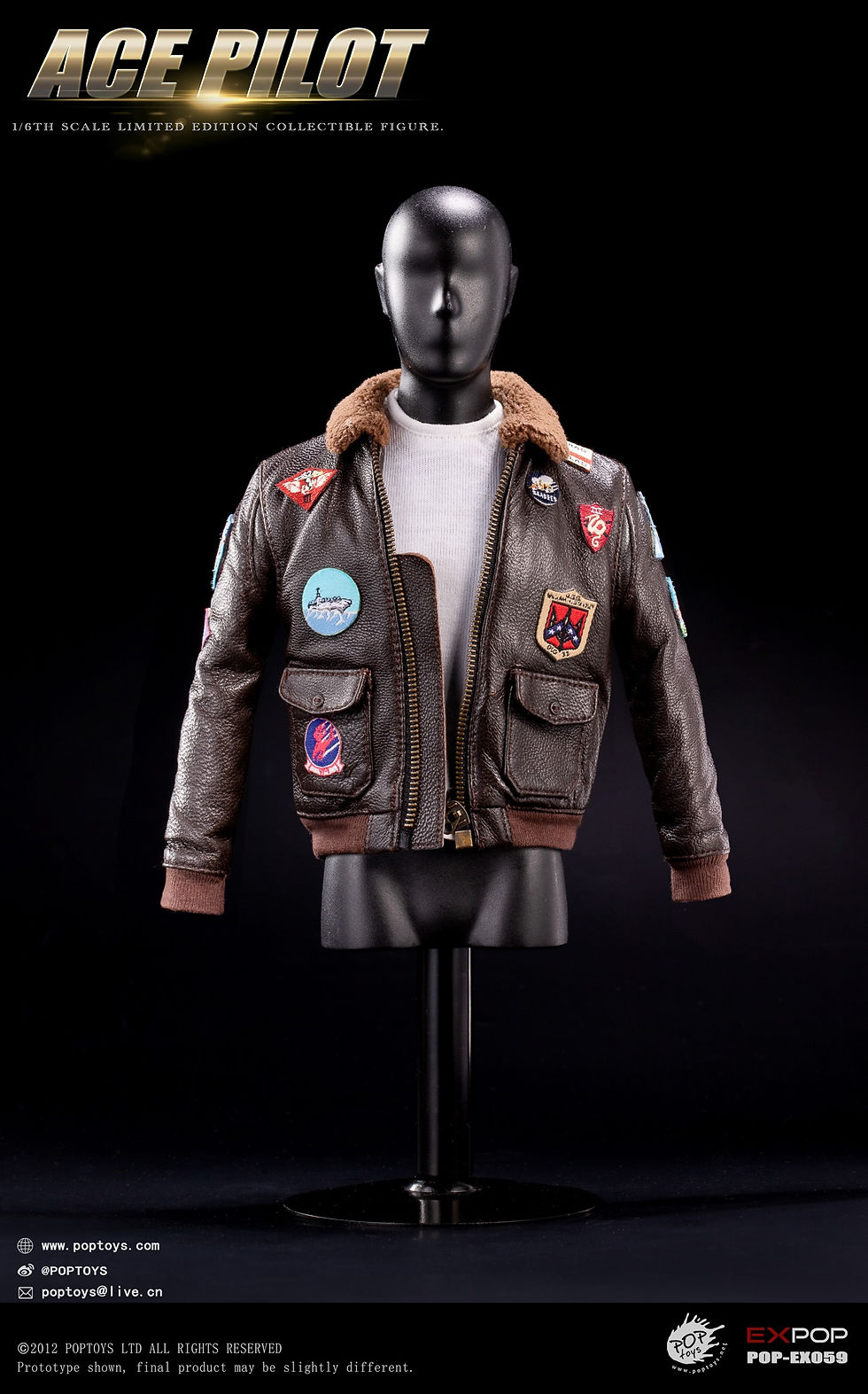 Miniatura: PopToys Ace Pilot Jacket Version 1/6 Top Gun Maverick EX059