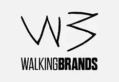 Logo einer Werbeagentur mit stilisiertem "WB" Schriftzug