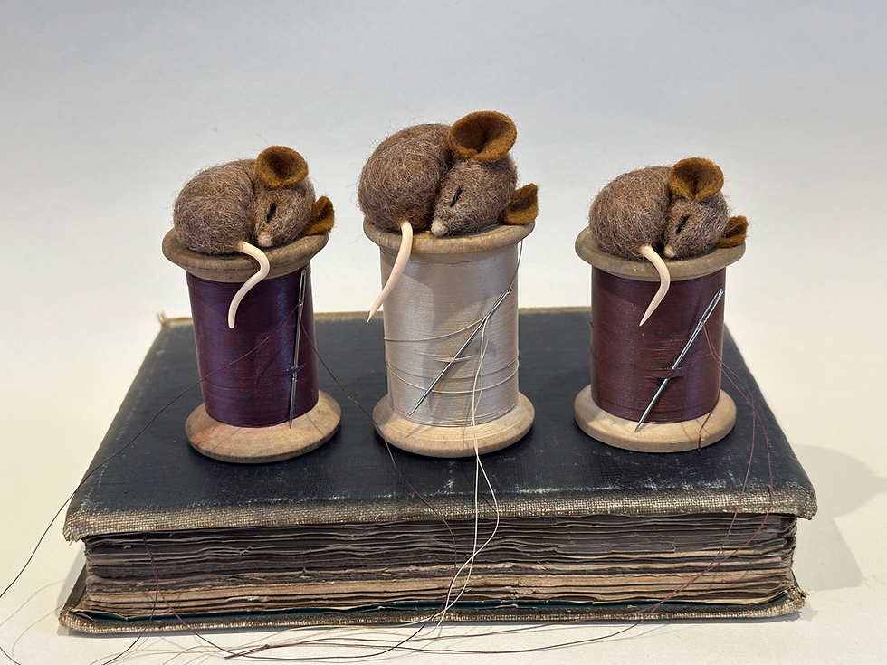 Cotton reel mice