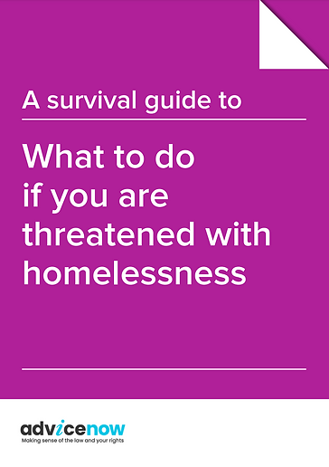 Private rental tenant guide if facing homelessness