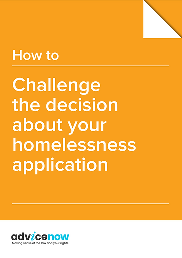 Private rental tenant guide on homelessness application