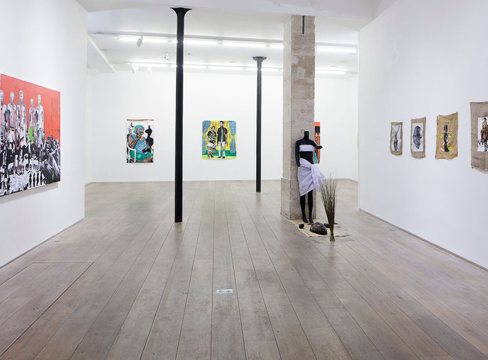 Willys Kezi, vue d'exposition La Reine Willys, 2025.