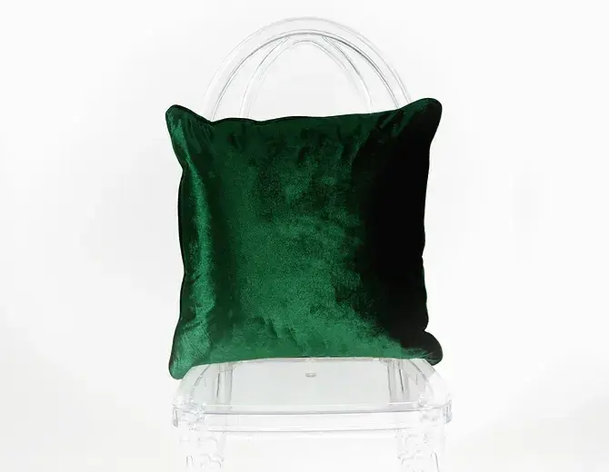 Emerald Green Throw Pillow